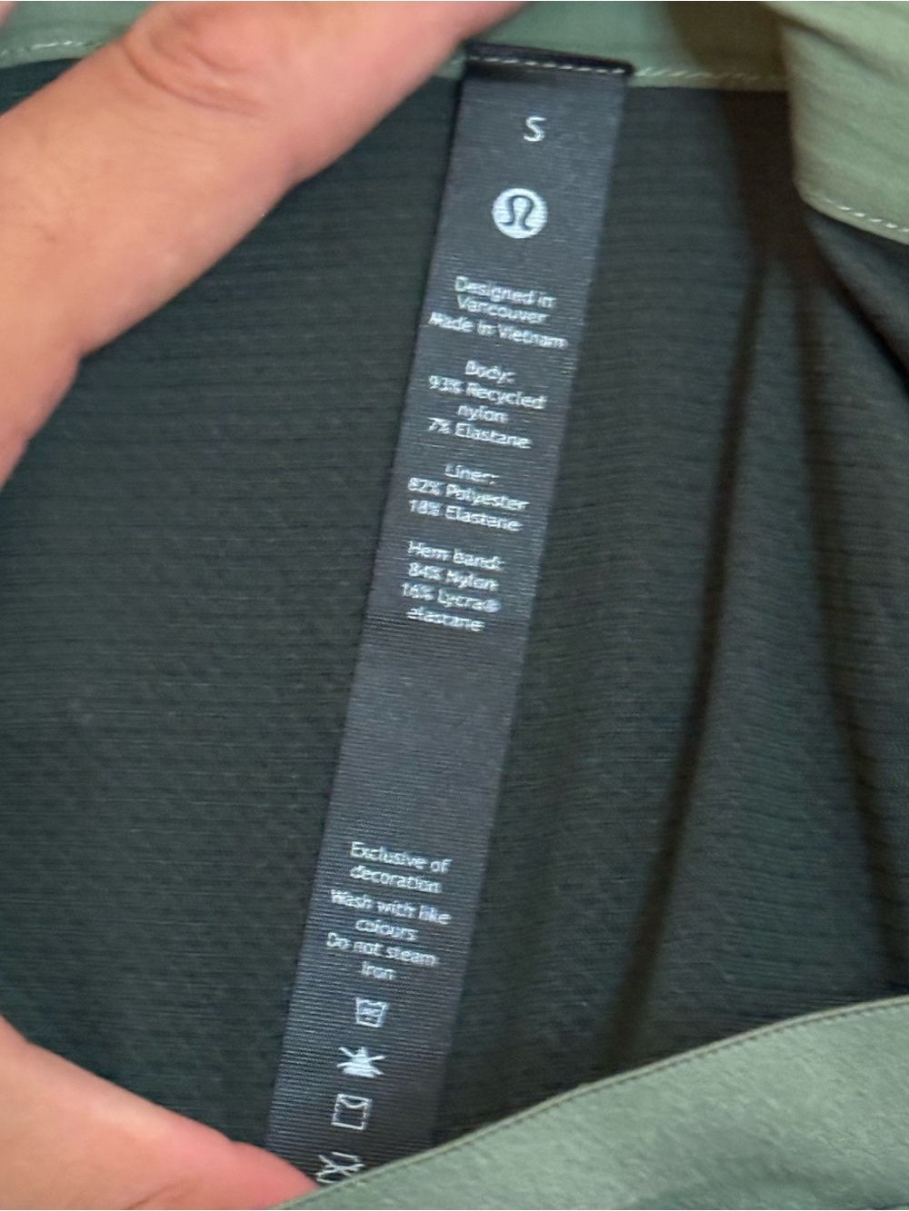 lululemon athletica Men's Two-in-One Performance Shorts - Olive Green - Picture 7 of 7